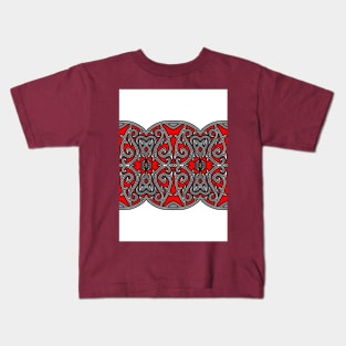 batik gorga batak motif 5 Kids T-Shirt